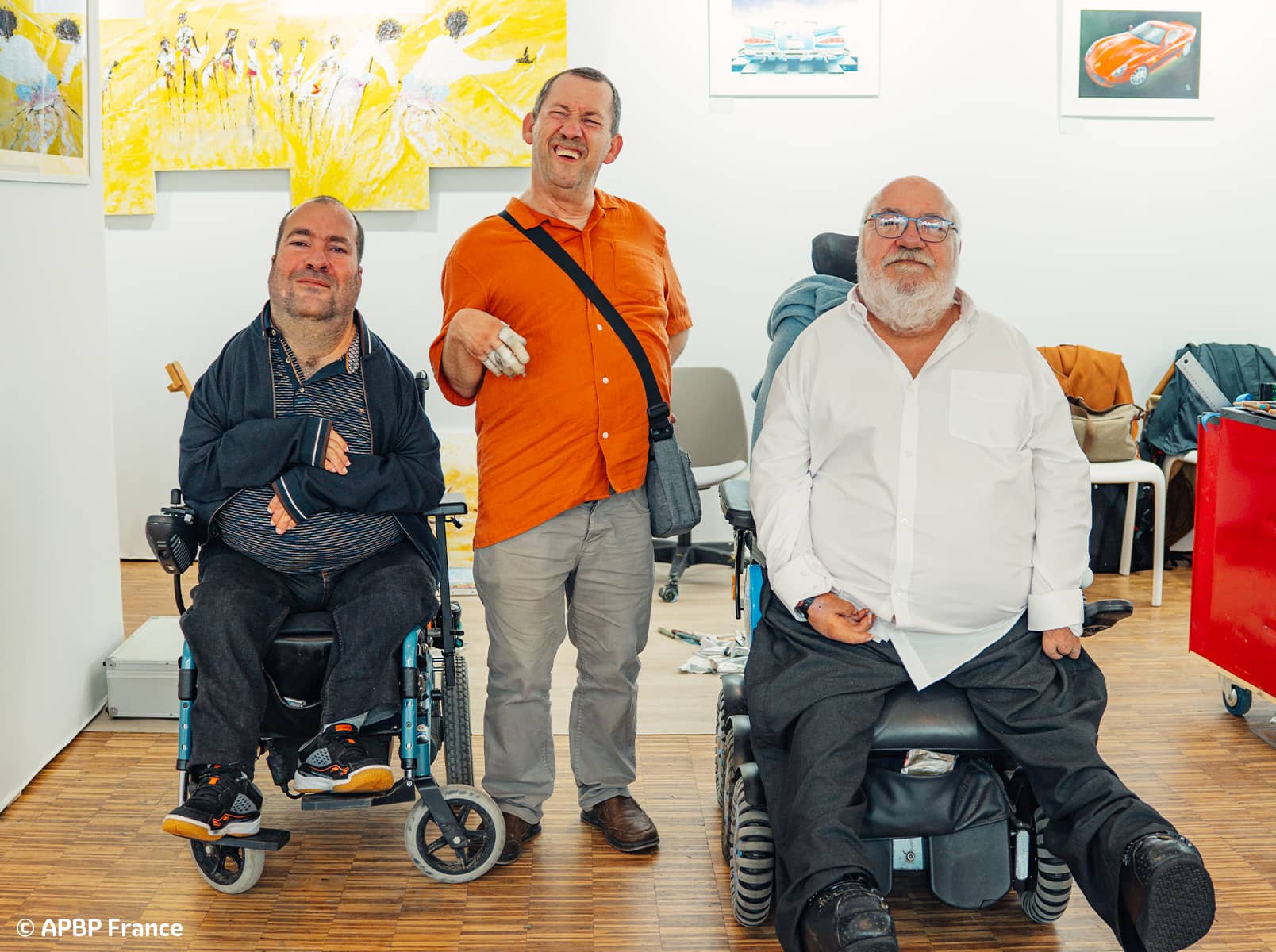 Arnaud Dubarre, Henri-Clairy Hembert et Serge Maudet au Salon Art Shopping 2023