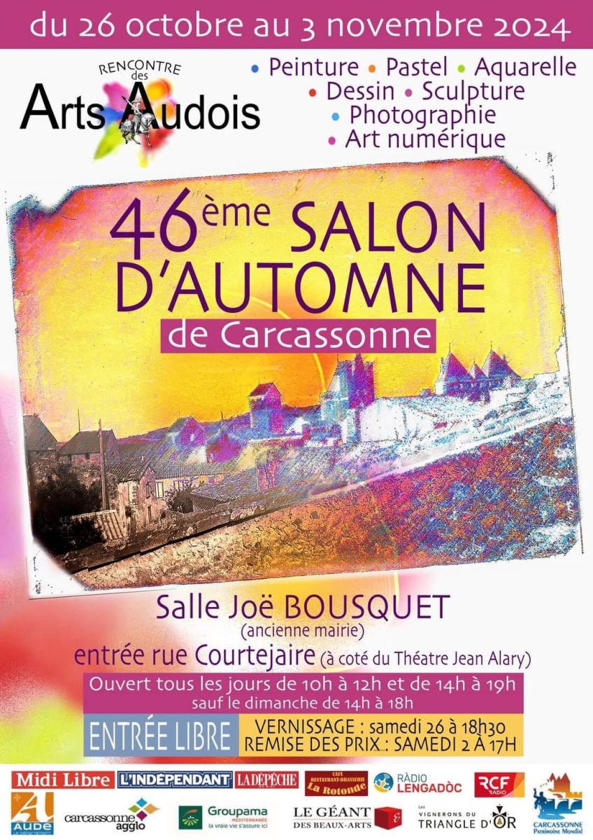 Affiche 46e Salon d'Automne de Carcassonne