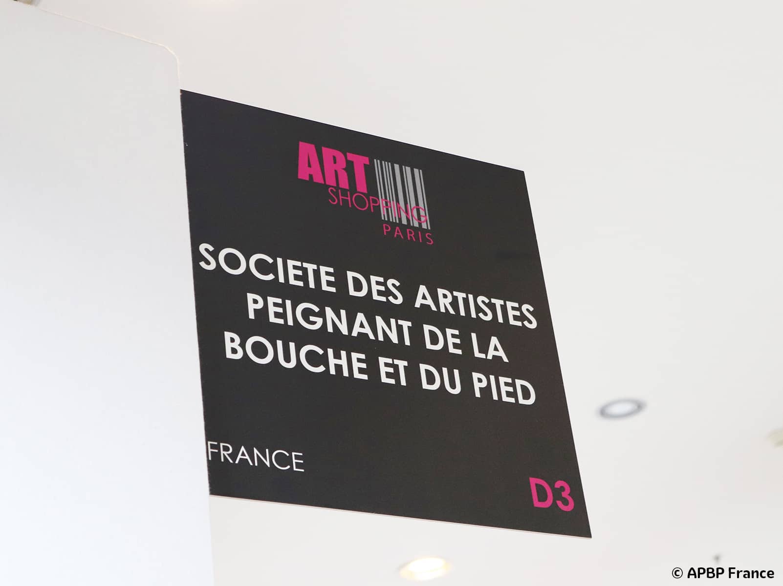 Stand APBP lors du Salon Art Shopping 2024