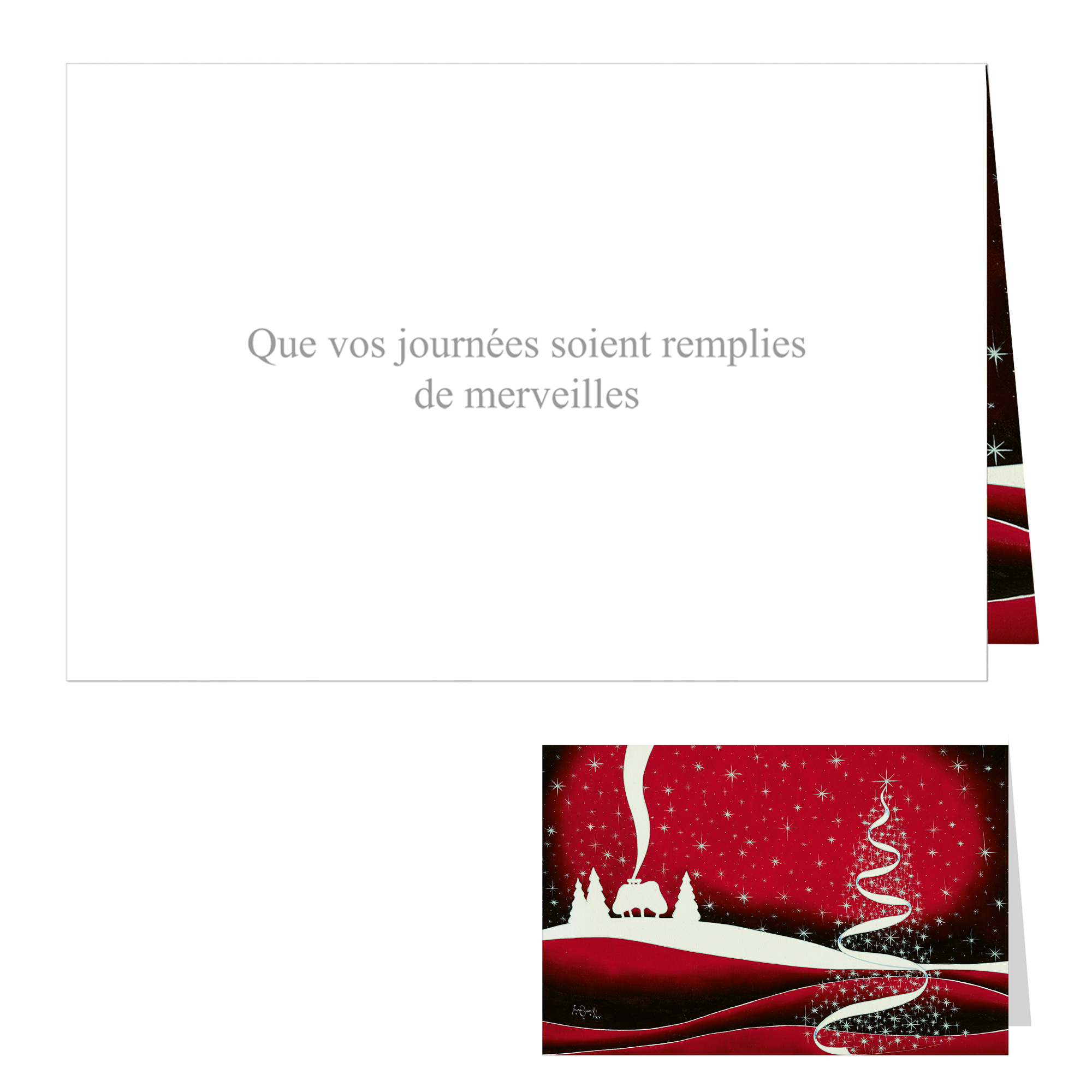 Carte de vœux festive, lot de 5 - APBP : Carte de vœux festive, lot de 5  Original(e)