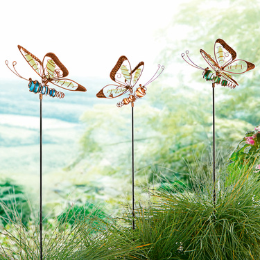 Papillon décoratif à piquer, lot de 3 